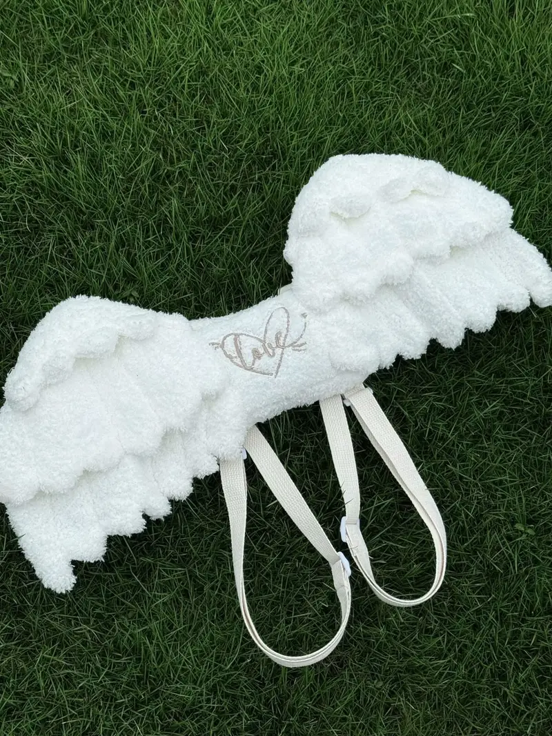 womens angel wings backpack adjustable strap zipper closure - Temu womens angel wings backpack adjustable strap zipper closure - Temu